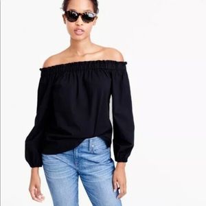 Off the shoulder J Crew top
